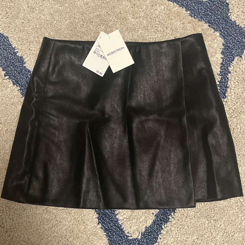 Nordstrom Black A-Line Mini Skirt